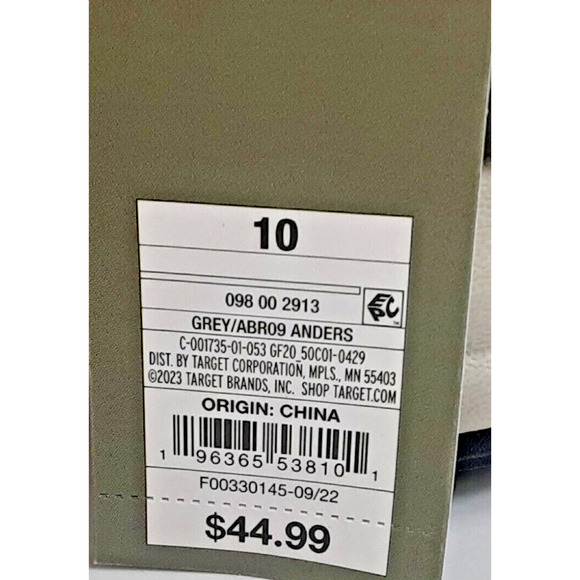 Mens Shoes Size 10 Goodfellow & Co Anders Boots Gray Memory Foam New with Tags - Picture 10 of 11